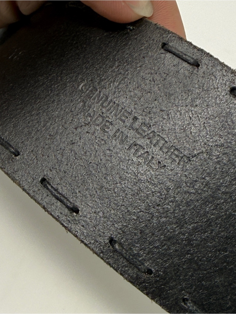 Dondup Black Leather Belt Wide Strap Artisan Engraved Buckle. Made in Italy 🇮🇹 - Picture 3 of 5